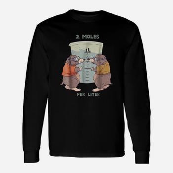 Two Moles Per Liter Funny Science Animal Pun T Shirt