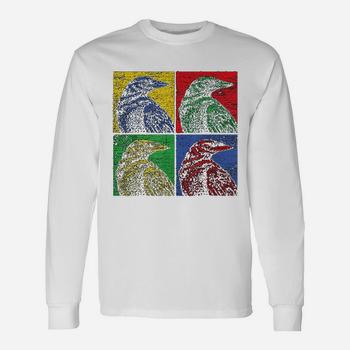 Crow Pop Art T-Shirt Vintage Raven Bird Lover Crow Pop Art T-Shirt Vintage Raven Bird Lover