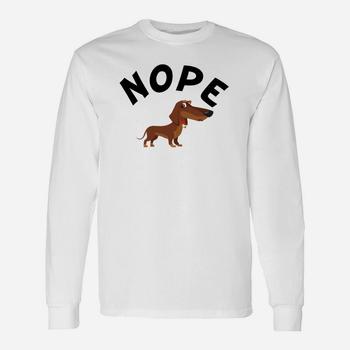 Nope Lazy Dachshund Dog Lover Gift Kid T-Shirt | Seseable CA