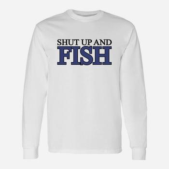 Shut Up And Fish Men's T-Shirt Mens Back Print T-shirt