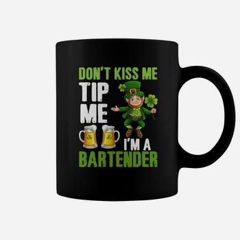 Leprechaun Don't Kiss Me Tip Me I'm A Bartender Tank Top