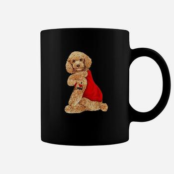 Funny Poodle Dog I Love Mom Tattoo Poodle Lover Gift T-Shirt