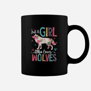 Wolf Gift Girls Just A Girl Who Loves Wolves Funny Wolf T-Shirt Wolf Gift Girls Just A Girl Who Loves Wolves Funny Wolf T-Shirt
