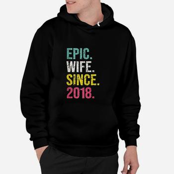 2nd Wedding Anniversary Gift For Her Epic Wife Since 2018 T-Shirt 2nd Wedding Anniversary Gift For Her Epic Wife Since 2018 T-Shirt