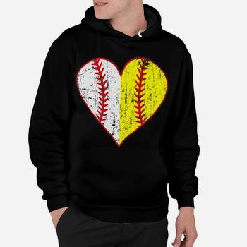 Womens Primitive Play Ball Love Baseball Softball Mom Heart T-Shirt