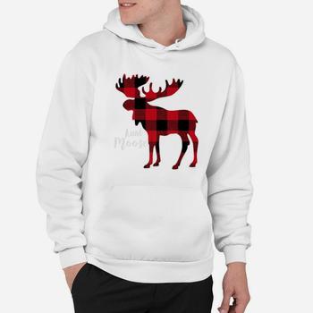 Red Plaid Aunt Bear Buffalo Matching Family Pajama T-Shirt