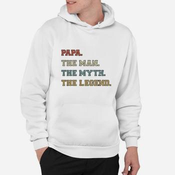 I Am The Papa The Man The Myth And The Legend Varsity Style T-Shirt I Am The Papa The Man The Myth And The Legend Varsity Style T-Shirt