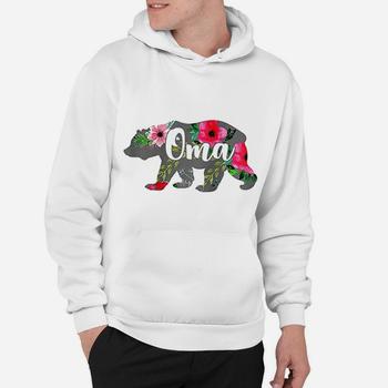Womens Oma Mama Bear Grandma Gift Floral T-Shirt Womens Oma Mama Bear Grandma Gift Floral T-Shirt
