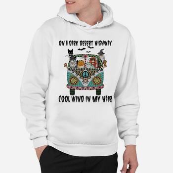 On A Dark Desert-Highway-Cool Wind In My Hair Hippie Car Tee