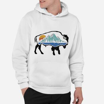 Vintage National Park Bison Landscape - Buffalo Art T-Shirt Vintage National Park Bison Landscape - Buffalo Art T-Shirt