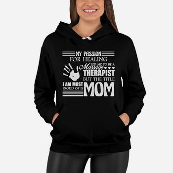 Womens Proud Mom Massage Therapist T-Shirt