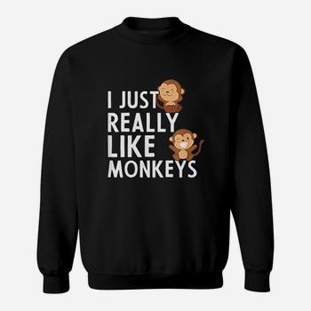 Funny Monkey Lover Shirt For Monkey Lovers: I Like Monkeys Funny Monkey Lover Shirt For Monkey Lovers: I Like Monkeys