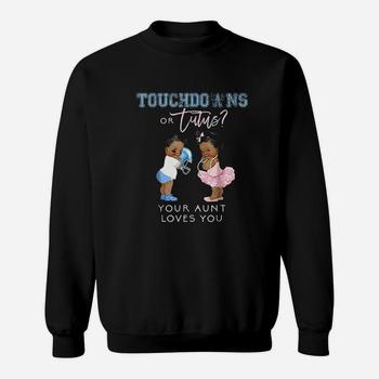 Aunt Gender Reveal Shirt Touchdown Tutu Baby Shower Tee Gift Aunt Gender Reveal Shirt Touchdown Tutu Baby Shower Tee Gift