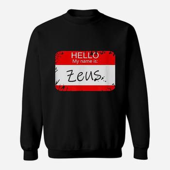 Hello My Name Is Zeus Funny Halloween Greek Gods Tshirt