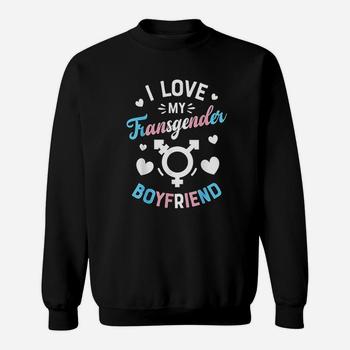 I Love My Transgender Boyfriend T Shirt Gay Pride Lgbt Flag