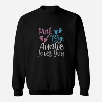 Pink Or Blue Cool Gender Reveal Shirt For Aunt Auntie Pink Or Blue Cool Gender Reveal Shirt For Aunt Auntie