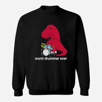 T Rex Worst Drummer Ever Funny T Rex T Shirt T Rex Worst Drummer Ever Funny T Rex T Shirt