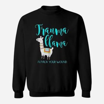 Trauma Llama Nurse Pun T-Shirt Funny Er Nurse Alpaca Shirt Trauma Llama Nurse Pun T-Shirt Funny Er Nurse Alpaca Shirt