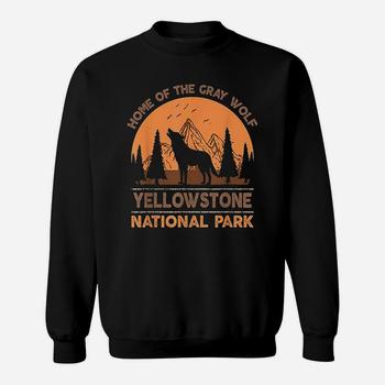 Yellowstone National Park T Shirt Us Wolf Vintage Men Women
