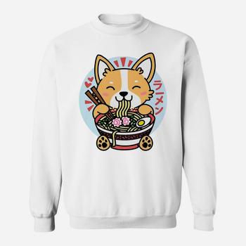Kawaii Ramen Shirt Cute Anime Dog Corgi Japanese Noodles Kawaii Ramen Shirt Cute Anime Dog Corgi Japanese Noodles
