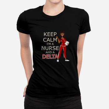 Delta Nurse Shirt In Crimson And Cream For Dst, Lnp, Rn Pros Delta Nurse Shirt In Crimson And Cream For Dst, Lnp, Rn Pros