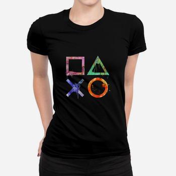 Playstation Watercolor Symbols T-Shirt Playstation Watercolor Symbols T-Shirt