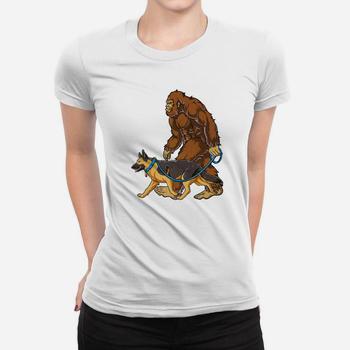 Bigfoot Dog Walk German Shepherd T Shirt Sasquatch Kids Men Bigfoot Dog Walk German Shepherd T Shirt Sasquatch Kids Men