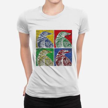 Crow Pop Art T-Shirt Vintage Raven Bird Lover Crow Pop Art T-Shirt Vintage Raven Bird Lover