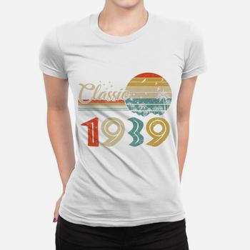 Vintage 80th Birthday Gift Shirt For Men Women Classic 1939