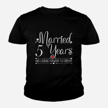 Anniversary Gift T-Shirt For 5 Years Marriage Couple Tee Anniversary Gift T-Shirt For 5 Years Marriage Couple Tee