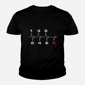 6 Speeds Gear Shift Manual Transmission Heartbeat T-Shirt 6 Speeds Gear Shift Manual Transmission Heartbeat T-Shirt