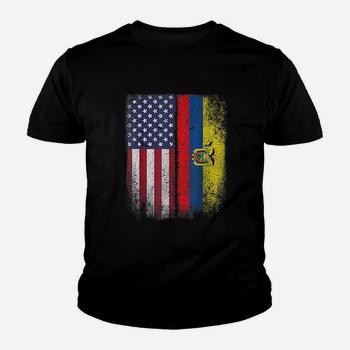 American Ecuadorian Flag T-Shirt Ecuador Pride Heritage