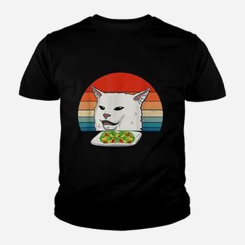 Woman Yelling At Cat Meme Shirt Mens Womens Kids Confused T-Shirt
