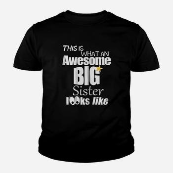 Big Sister Baby Announcement Awesome Sibling Reveal T-Shirt Big Sister Baby Announcement Awesome Sibling Reveal T-Shirt