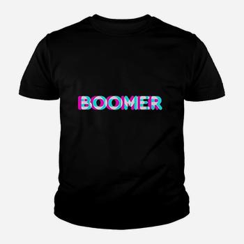 Ok Boomer Meme Funny Anaglyph Type T-Shirt
