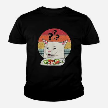 Woman Yelling At Cat Meme Shirt Mens Womens Kids Confused T-Shirt