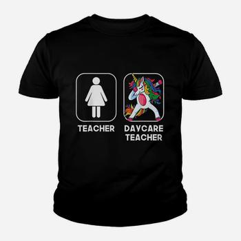 Daycare Teacher Funny Gift Dabbing Unicorn Teacher Women T-Shirt Daycare Teacher Funny Gift Dabbing Unicorn Teacher Women T-Shirt