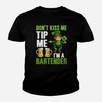 Leprechaun Don't Kiss Me Tip Me I'm A Bartender Tank Top