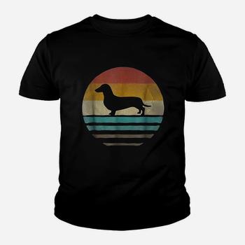 Doxie Dachshund Dog Shirt Retro Vintage 70s Silhouette Gift