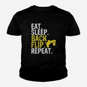 Eat Sleep Flip Repeat Gymnast & Tumbling T-Shirt Eat Sleep Flip Repeat Gymnast & Tumbling T-Shirt