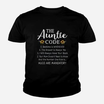 Funny Family Matching Gifts For Aunt The Auntie Code T-Shirt Funny Family Matching Gifts For Aunt The Auntie Code T-Shirt