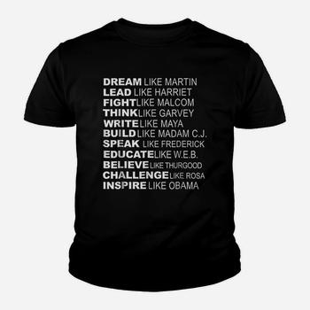 Dream Like Martin Inspirational Black History Influential T-Shirt Dream Like Martin Inspirational Black History Influential T-Shirt