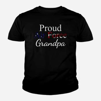 Proud Air Force Grandpa Us Flag Veteran Shirt