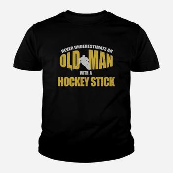 Old Man With A Hockey Stick: Funny Ice Hockey Player T-Shirt Old Man With A Hockey Stick: Funny Ice Hockey Player T-Shirt