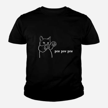 Pew Pew Kitty Cat Meme Graphic T-Shirt Pew Pew Kitty Cat Meme Graphic T-Shirt