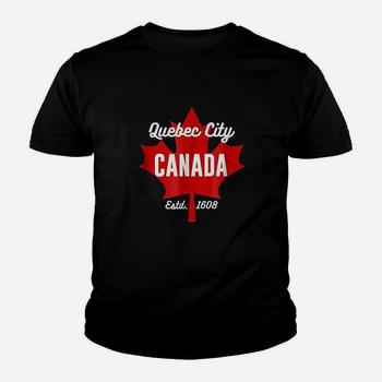 Quebec City Canada T-Shirt Canadian Flag Maple Leaf Gift Tee Quebec City Canada T-Shirt Canadian Flag Maple Leaf Gift Tee