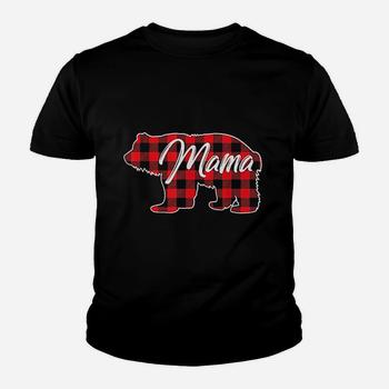 Red Plaid Momma Bear Buffalo Matching Family Pajama T-Shirt Red Plaid Momma Bear Buffalo Matching Family Pajama T-Shirt