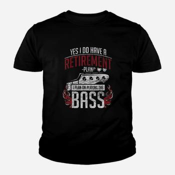 Bass Guitar T-Shirt - Retirement Plan - Retired Bassist Bass Guitar T-Shirt - Retirement Plan - Retired Bassist
