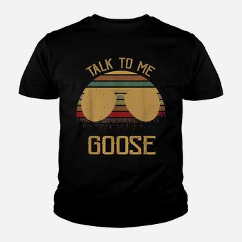 Retro Vintage Sunset Sunglass Talk To Me Goose Funny T-Shirt