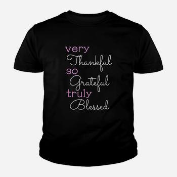 Thankful Grateful Blessed Positivity Motivational Christian T-Shirt Thankful Grateful Blessed Positivity Motivational Christian T-Shirt
